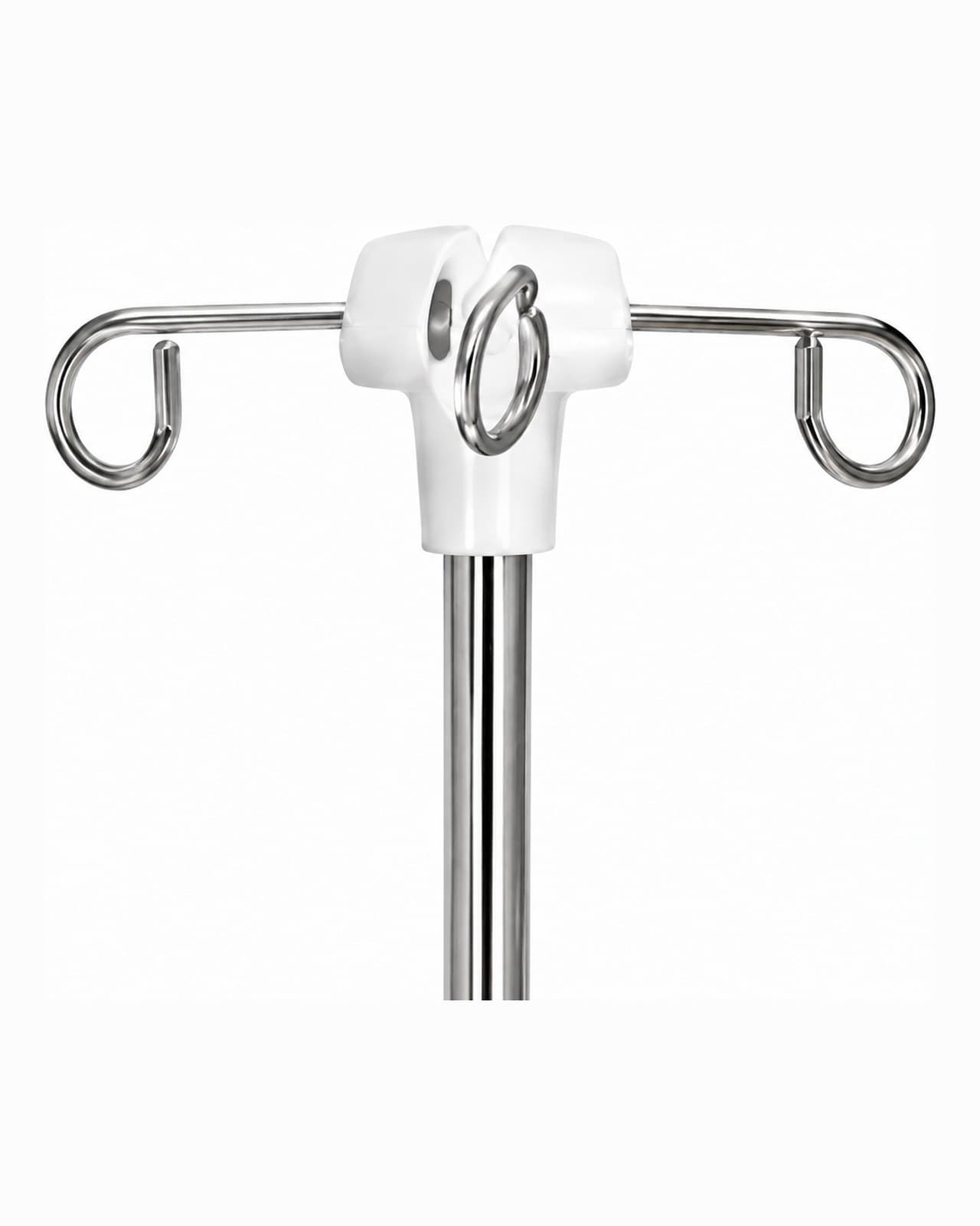 Close-up of the IVS-200 four-hook infusion pole head